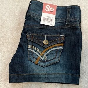 Denim shorts